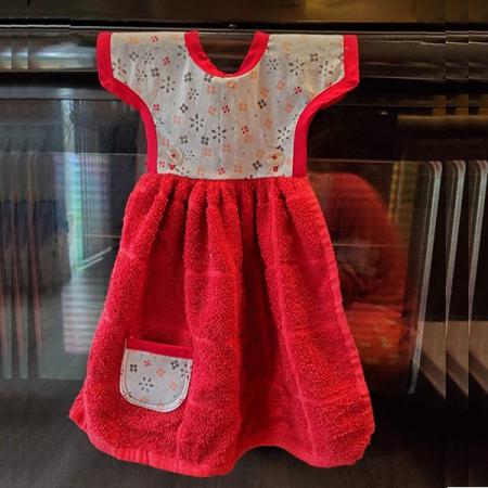 قیمت فروش حوله آشپزخانه طرح لباس